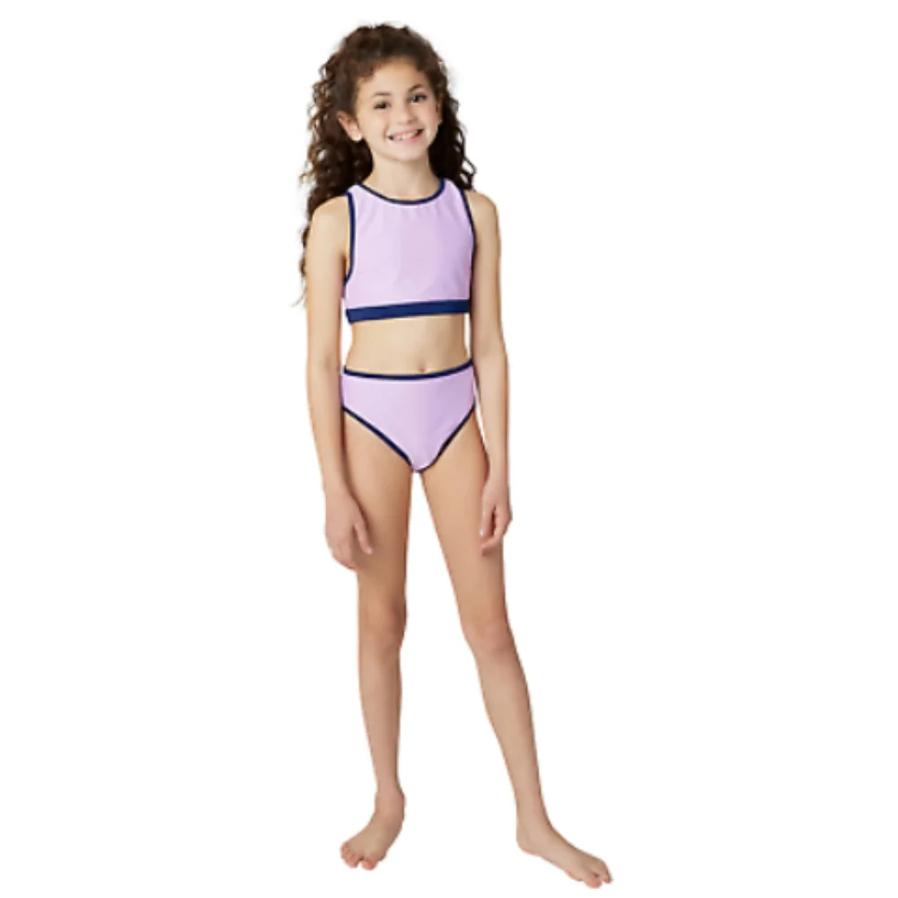 Eddie Bauer youth 3 piece swim set size S 7/8 (Missing Short)